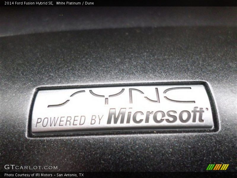 White Platinum / Dune 2014 Ford Fusion Hybrid SE
