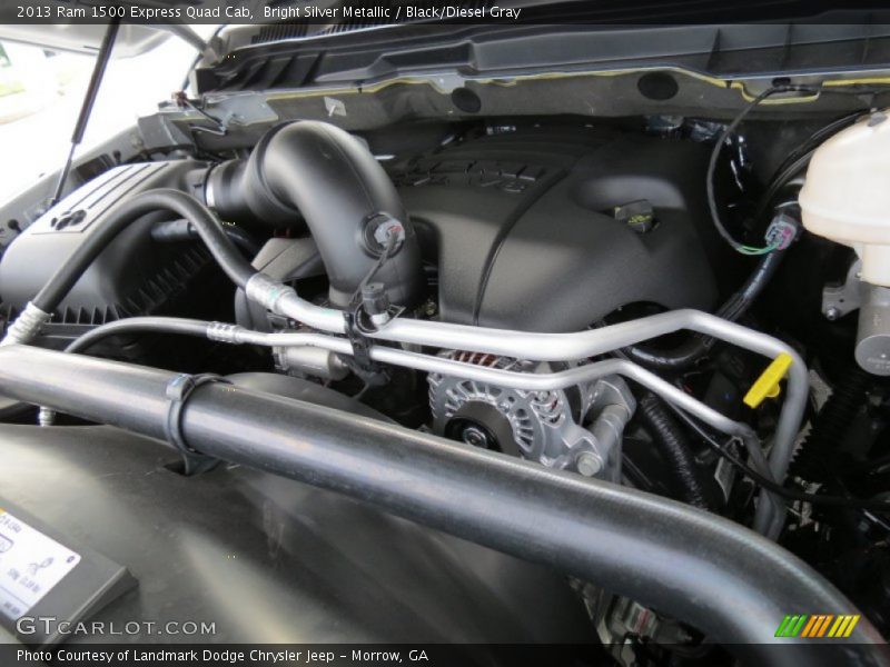 Bright Silver Metallic / Black/Diesel Gray 2013 Ram 1500 Express Quad Cab