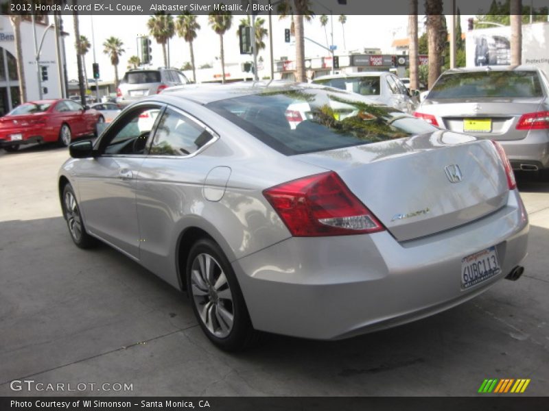 Alabaster Silver Metallic / Black 2012 Honda Accord EX-L Coupe