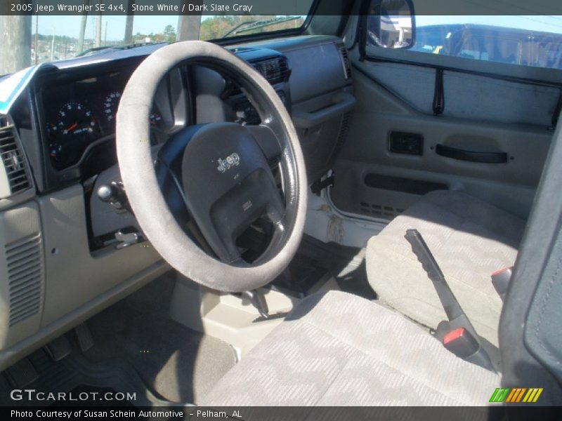 Stone White / Dark Slate Gray 2005 Jeep Wrangler SE 4x4