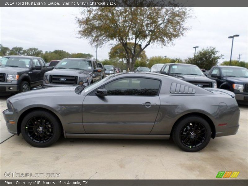 Sterling Gray / Charcoal Black 2014 Ford Mustang V6 Coupe