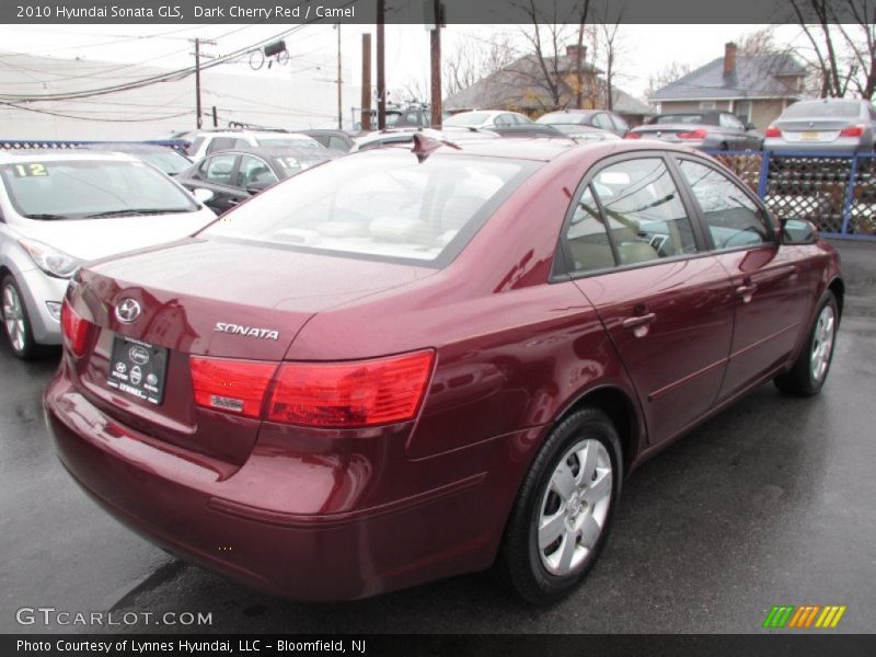 Dark Cherry Red / Camel 2010 Hyundai Sonata GLS