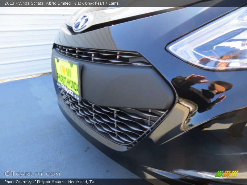 Black Onyx Pearl / Camel 2013 Hyundai Sonata Hybrid Limited