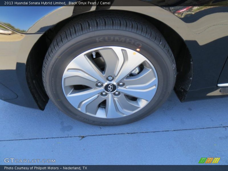 Black Onyx Pearl / Camel 2013 Hyundai Sonata Hybrid Limited