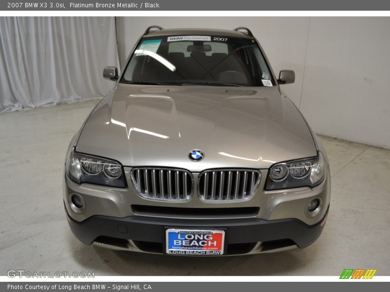 Platinum Bronze Metallic / Black 2007 BMW X3 3.0si