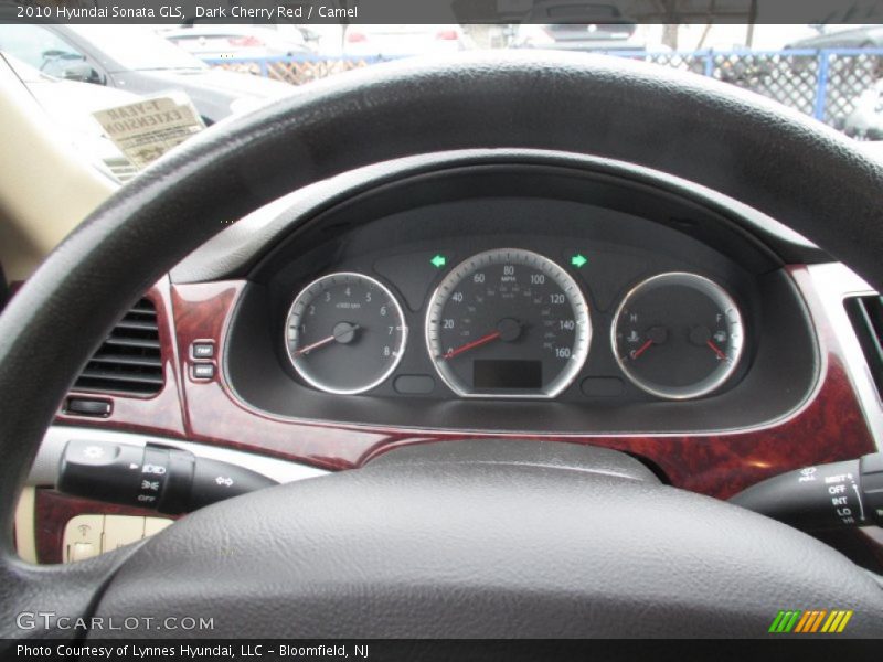 Dark Cherry Red / Camel 2010 Hyundai Sonata GLS