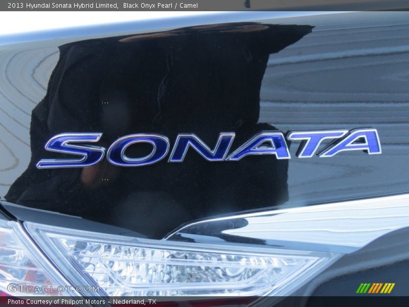 Black Onyx Pearl / Camel 2013 Hyundai Sonata Hybrid Limited