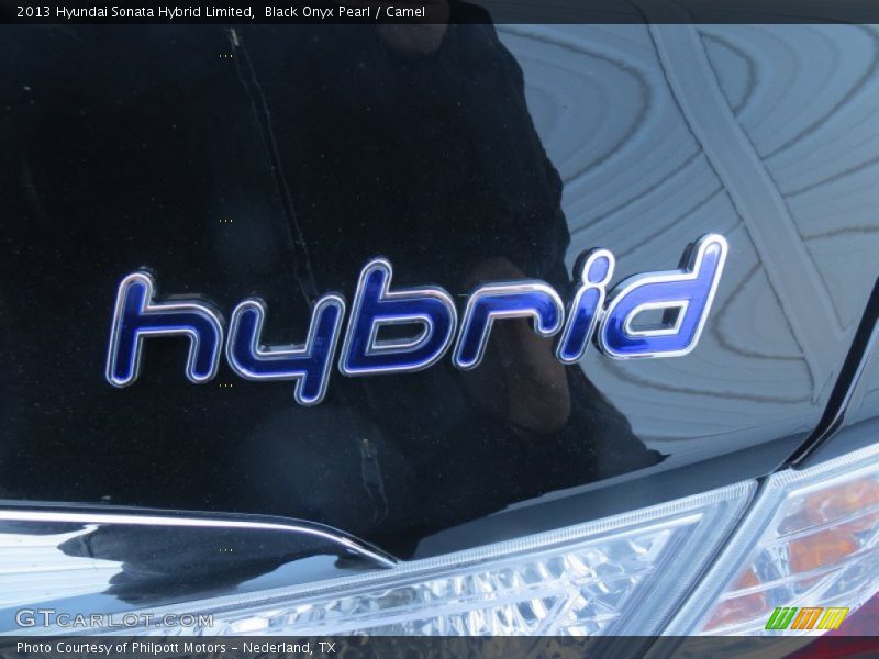 Black Onyx Pearl / Camel 2013 Hyundai Sonata Hybrid Limited