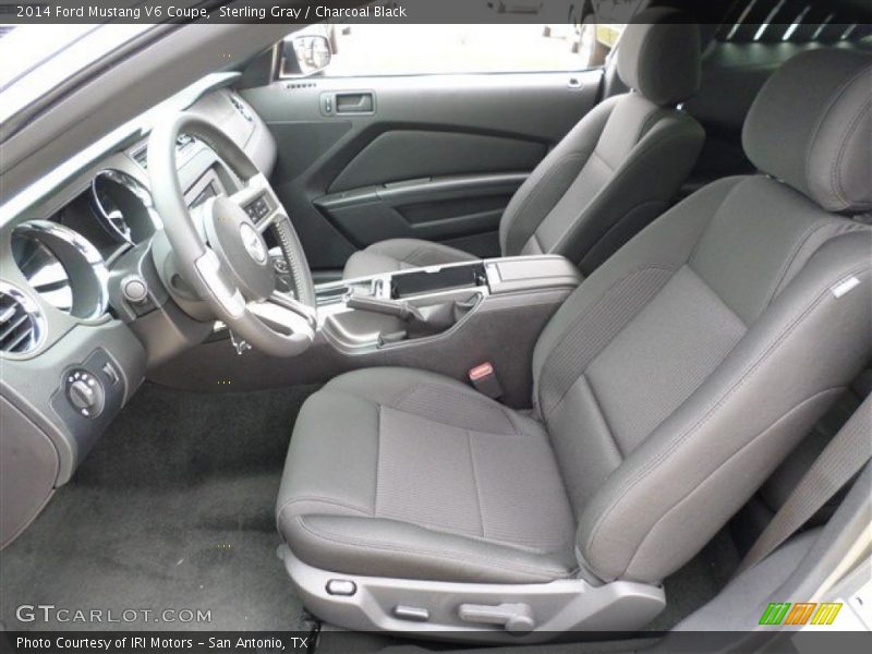 Sterling Gray / Charcoal Black 2014 Ford Mustang V6 Coupe
