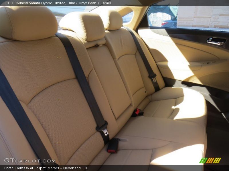 Black Onyx Pearl / Camel 2013 Hyundai Sonata Hybrid Limited