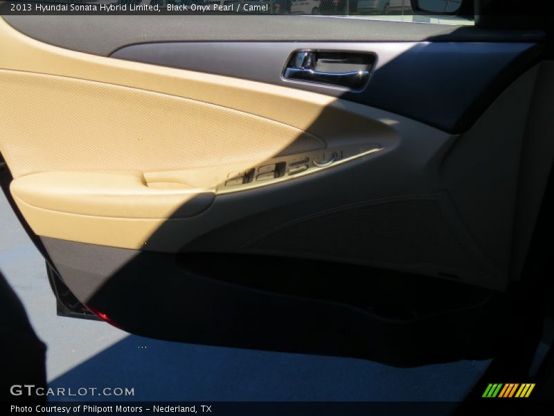 Black Onyx Pearl / Camel 2013 Hyundai Sonata Hybrid Limited