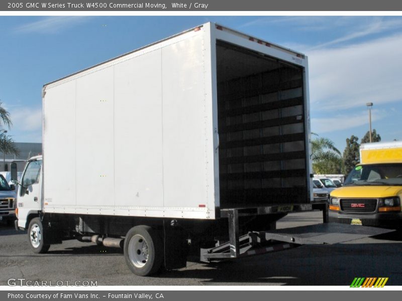 White / Gray 2005 GMC W Series Truck W4500 Commercial Moving