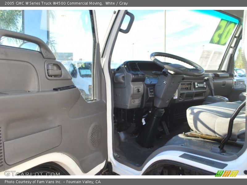 White / Gray 2005 GMC W Series Truck W4500 Commercial Moving