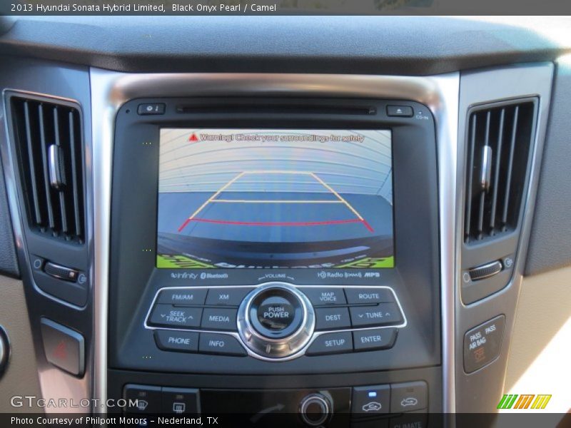 Black Onyx Pearl / Camel 2013 Hyundai Sonata Hybrid Limited