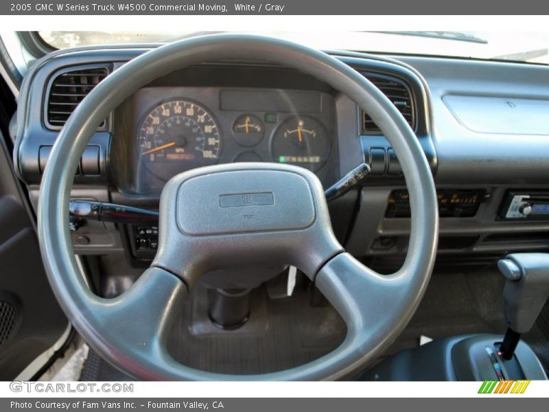 White / Gray 2005 GMC W Series Truck W4500 Commercial Moving