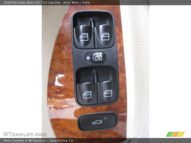 Arctic White / Stone 2008 Mercedes-Benz CLK 350 Cabriolet