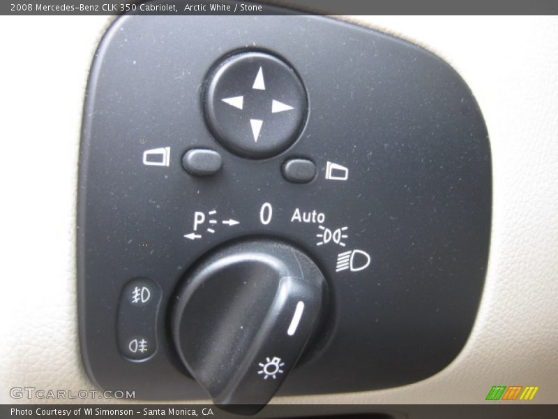 Arctic White / Stone 2008 Mercedes-Benz CLK 350 Cabriolet