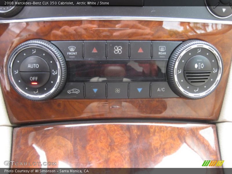 Arctic White / Stone 2008 Mercedes-Benz CLK 350 Cabriolet