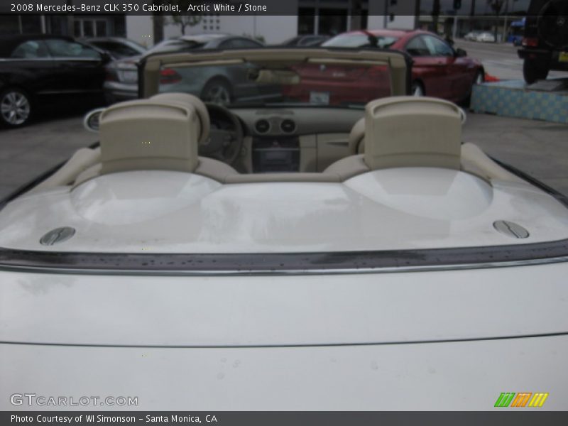 Arctic White / Stone 2008 Mercedes-Benz CLK 350 Cabriolet