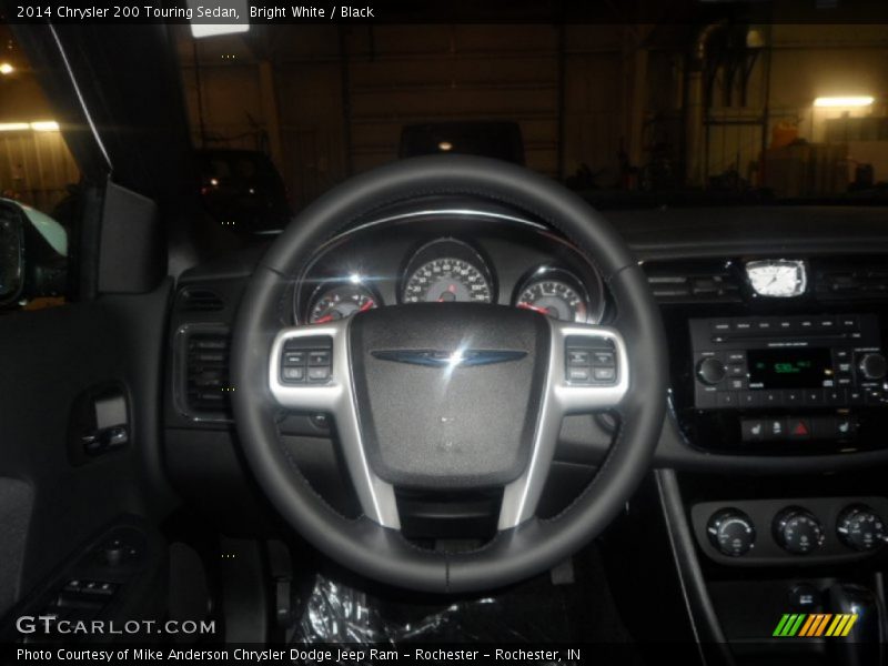 Bright White / Black 2014 Chrysler 200 Touring Sedan