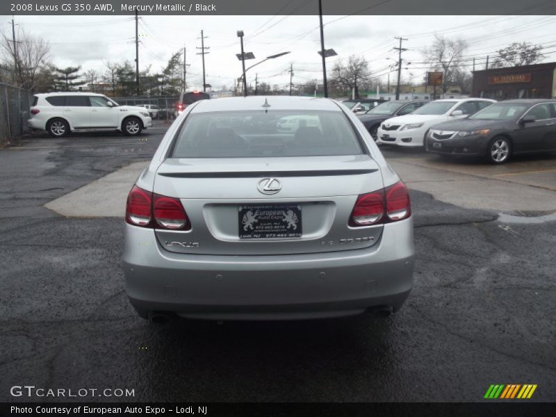 Mercury Metallic / Black 2008 Lexus GS 350 AWD