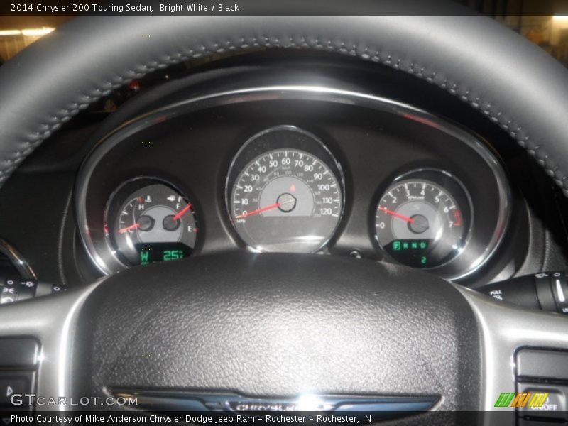 Bright White / Black 2014 Chrysler 200 Touring Sedan