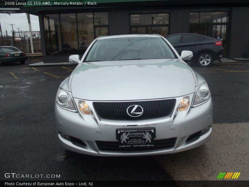 Mercury Metallic / Black 2008 Lexus GS 350 AWD