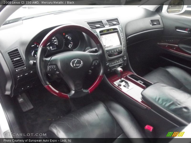 Mercury Metallic / Black 2008 Lexus GS 350 AWD