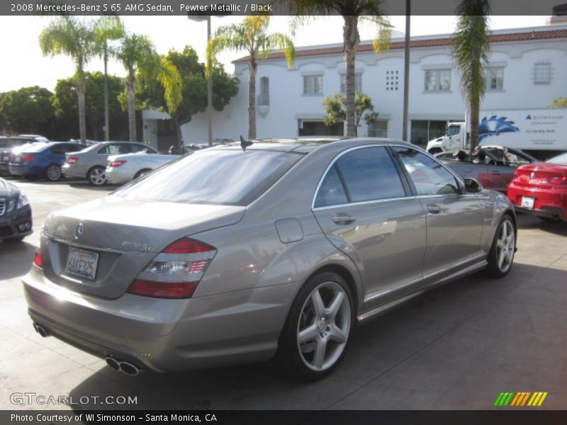 Pewter Metallic / Black 2008 Mercedes-Benz S 65 AMG Sedan