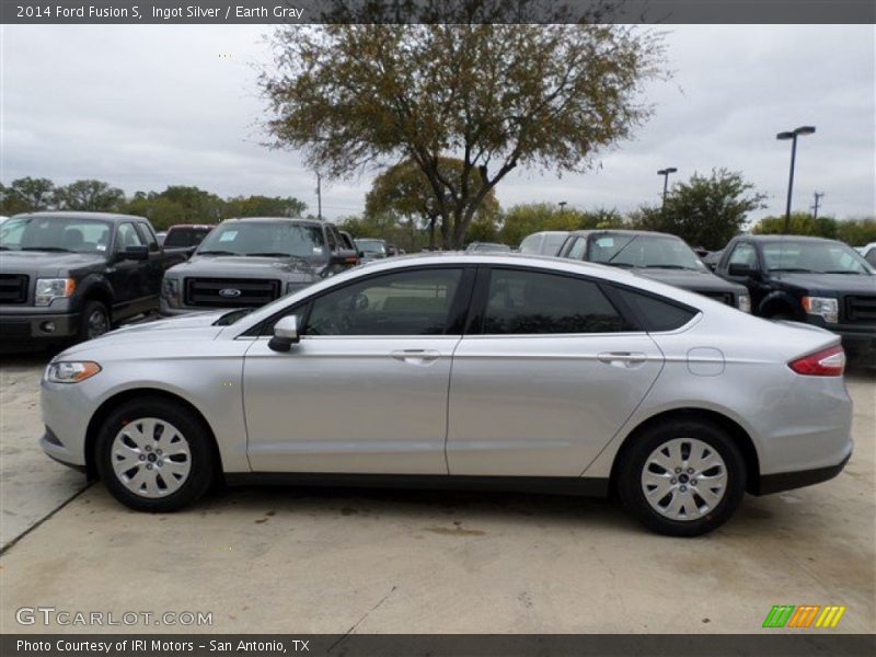 Ingot Silver / Earth Gray 2014 Ford Fusion S