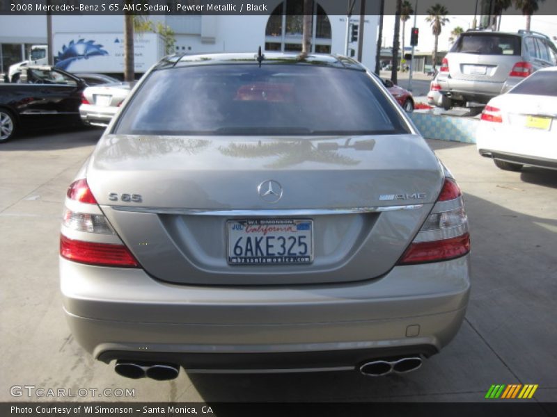 Pewter Metallic / Black 2008 Mercedes-Benz S 65 AMG Sedan