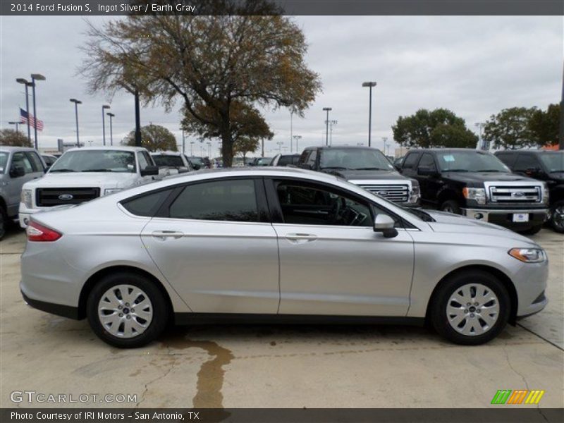 Ingot Silver / Earth Gray 2014 Ford Fusion S