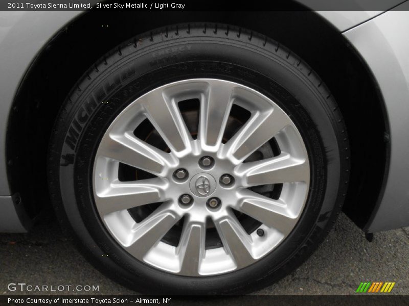 Silver Sky Metallic / Light Gray 2011 Toyota Sienna Limited