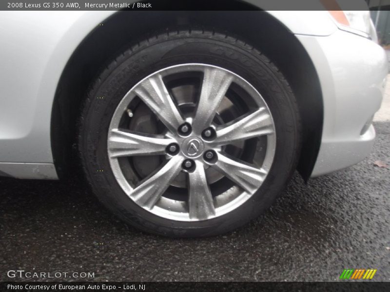 Mercury Metallic / Black 2008 Lexus GS 350 AWD