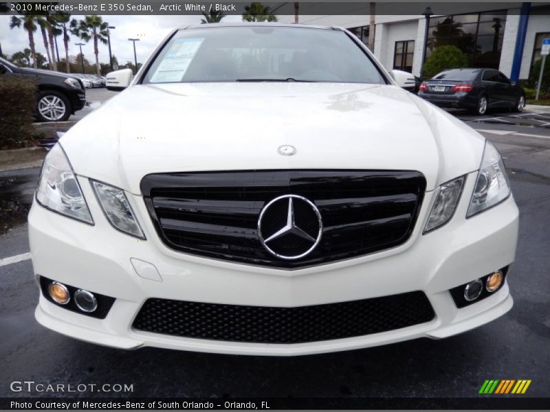 Arctic White / Black 2010 Mercedes-Benz E 350 Sedan
