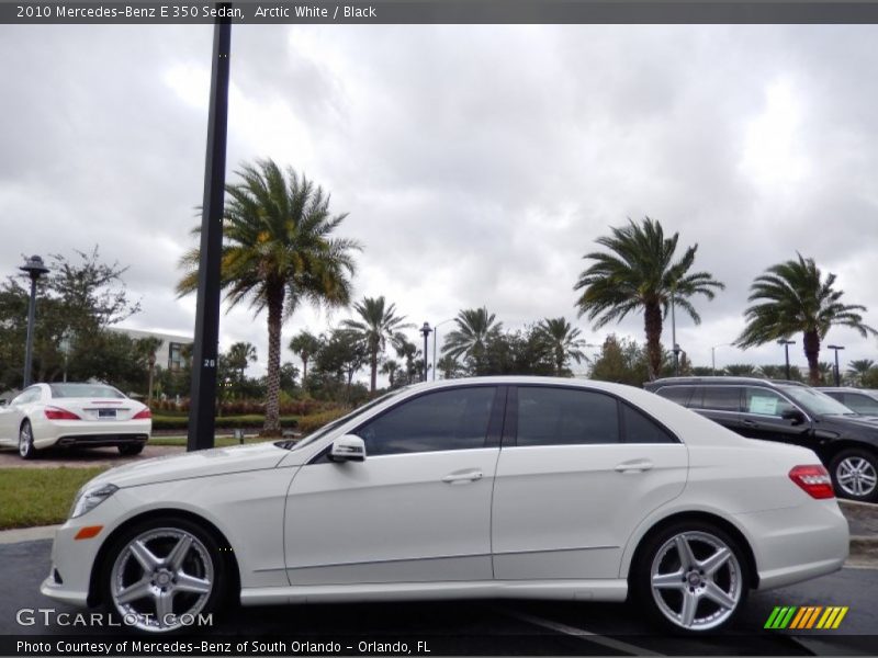 Arctic White / Black 2010 Mercedes-Benz E 350 Sedan