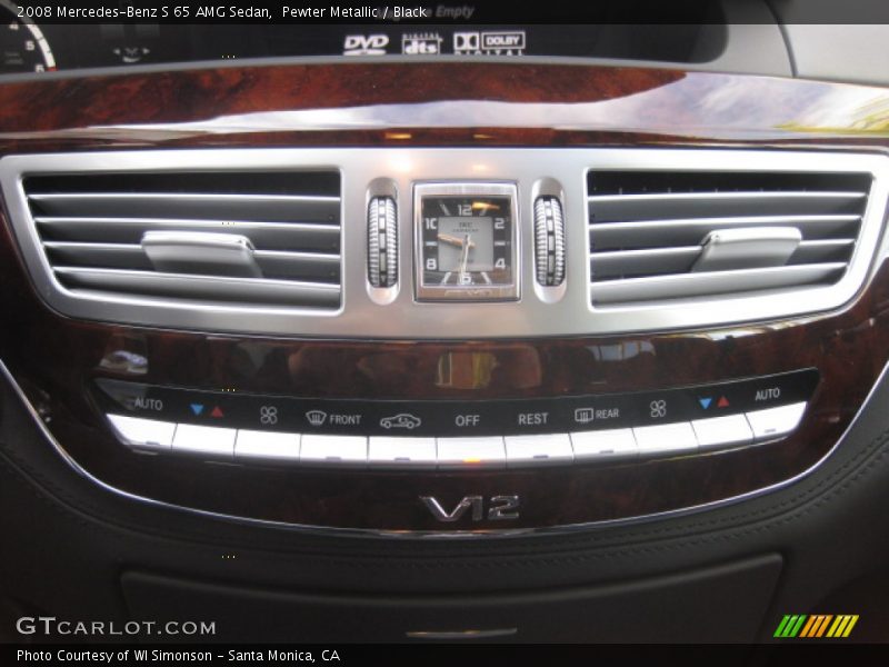Pewter Metallic / Black 2008 Mercedes-Benz S 65 AMG Sedan