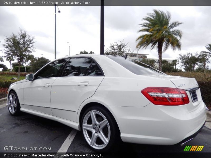 Arctic White / Black 2010 Mercedes-Benz E 350 Sedan