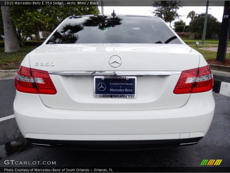 Arctic White / Black 2010 Mercedes-Benz E 350 Sedan