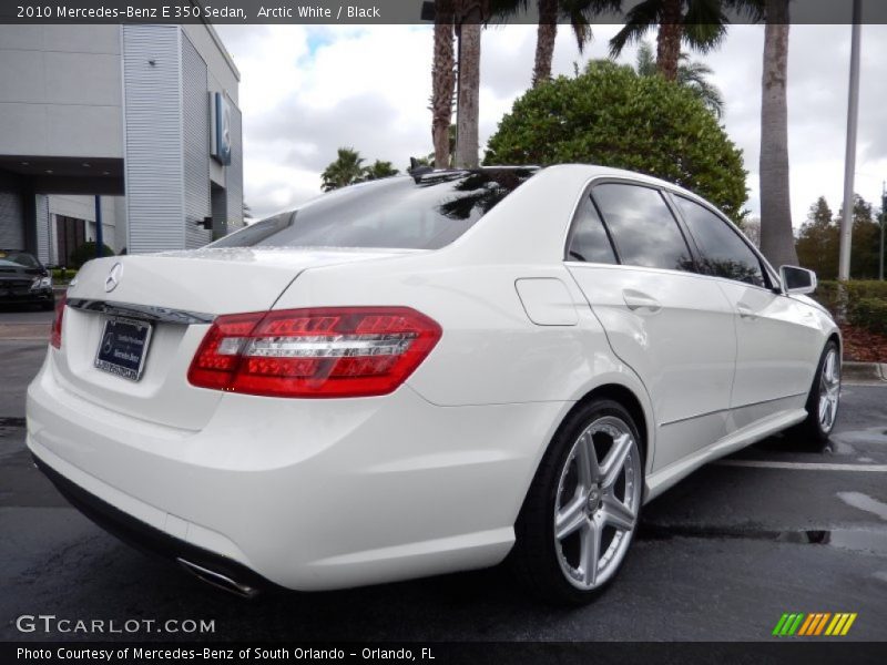 Arctic White / Black 2010 Mercedes-Benz E 350 Sedan