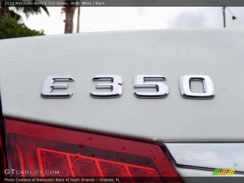 Arctic White / Black 2010 Mercedes-Benz E 350 Sedan