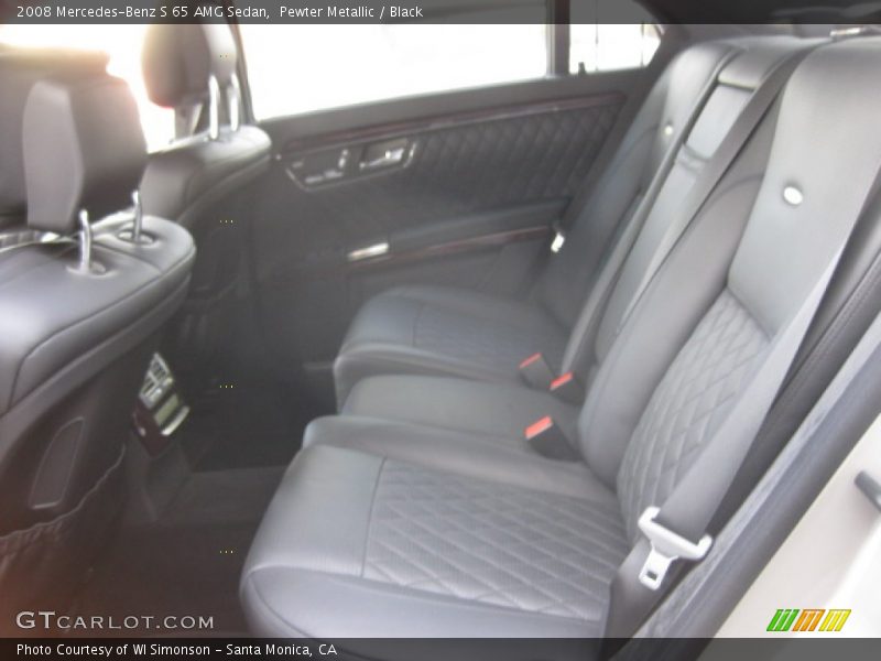 Rear Seat of 2008 S 65 AMG Sedan