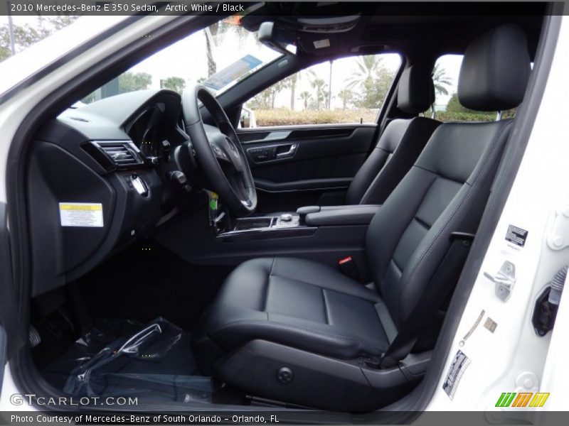Front Seat of 2010 E 350 Sedan