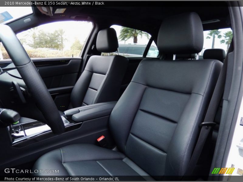 Arctic White / Black 2010 Mercedes-Benz E 350 Sedan
