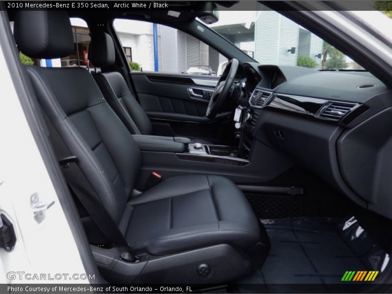 Arctic White / Black 2010 Mercedes-Benz E 350 Sedan
