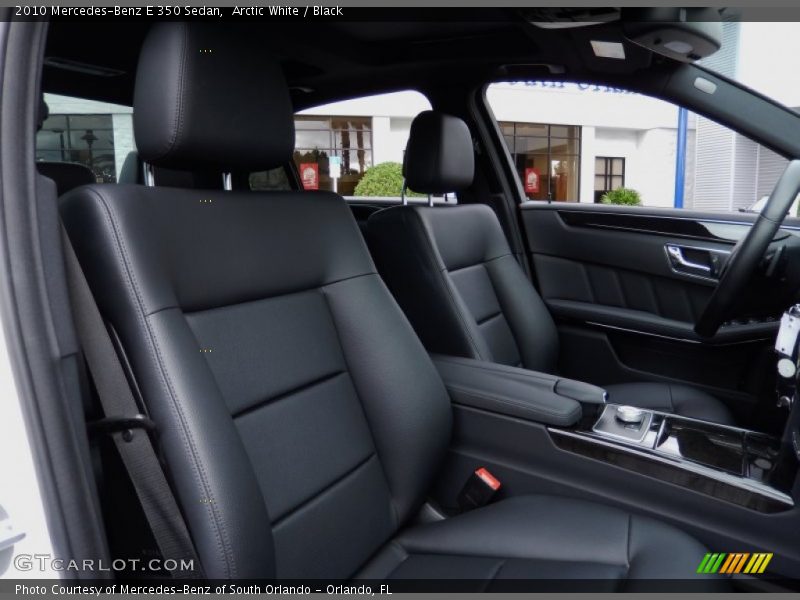 Arctic White / Black 2010 Mercedes-Benz E 350 Sedan