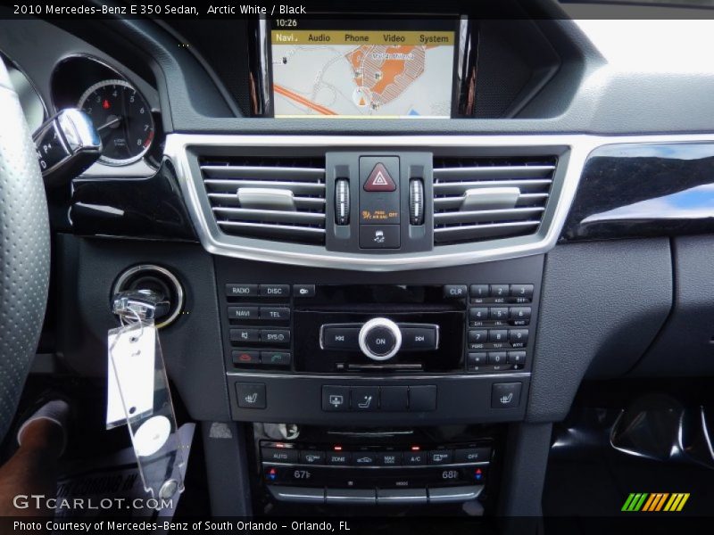 Arctic White / Black 2010 Mercedes-Benz E 350 Sedan
