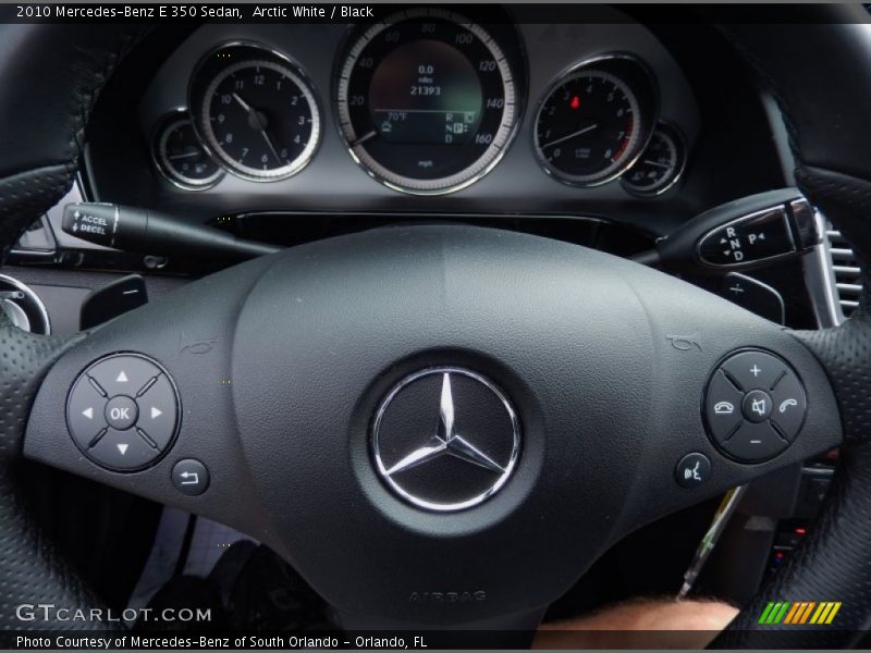 Arctic White / Black 2010 Mercedes-Benz E 350 Sedan