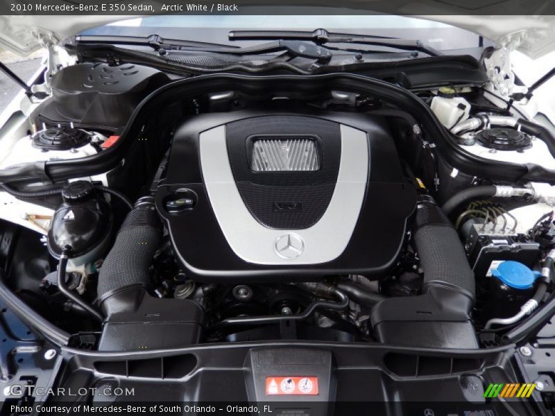 Arctic White / Black 2010 Mercedes-Benz E 350 Sedan