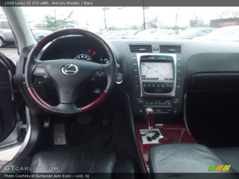 Mercury Metallic / Black 2008 Lexus GS 350 AWD